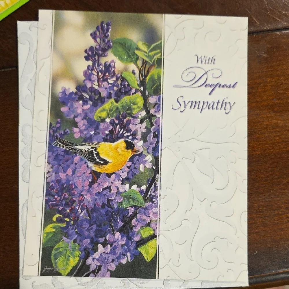 (J39) Sympathy Cards Set - Assorted Colors 13 Cards Total